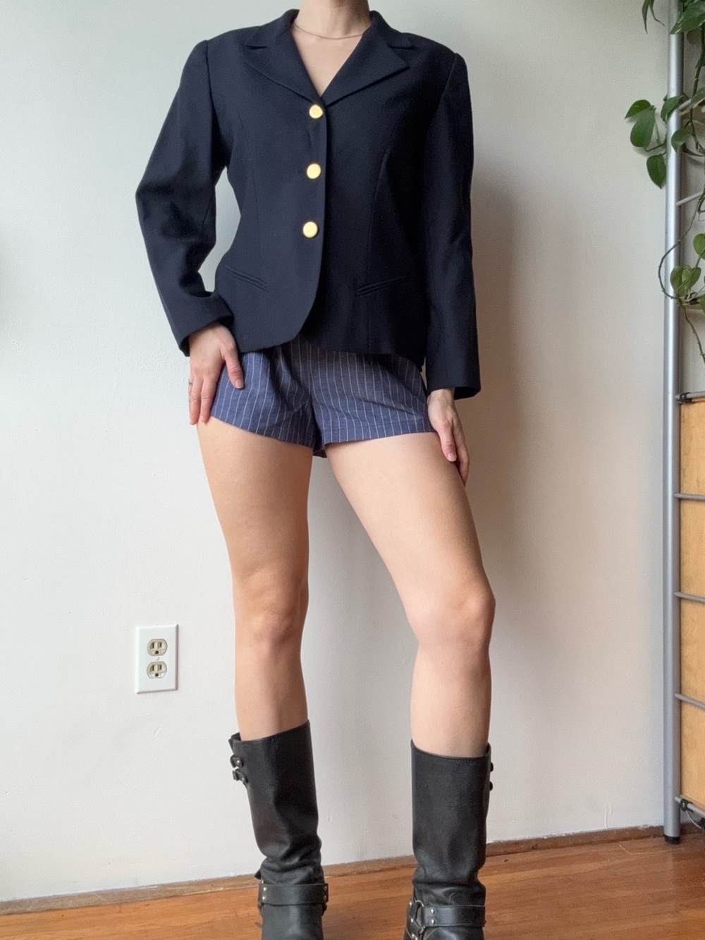 Breton’s navy wool vintage blazer
